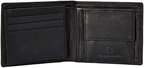 Image of WildHorn RFID Protected Genuine Leather Wallet for Men I 4 Card Slots I 2 Slip Pockets I 1 Currency Compartment (Black1)