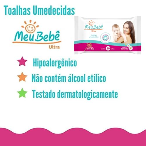 Toalhas Umedecidas, Hygieline, Meu Bebe Ultra, 250 Folhas