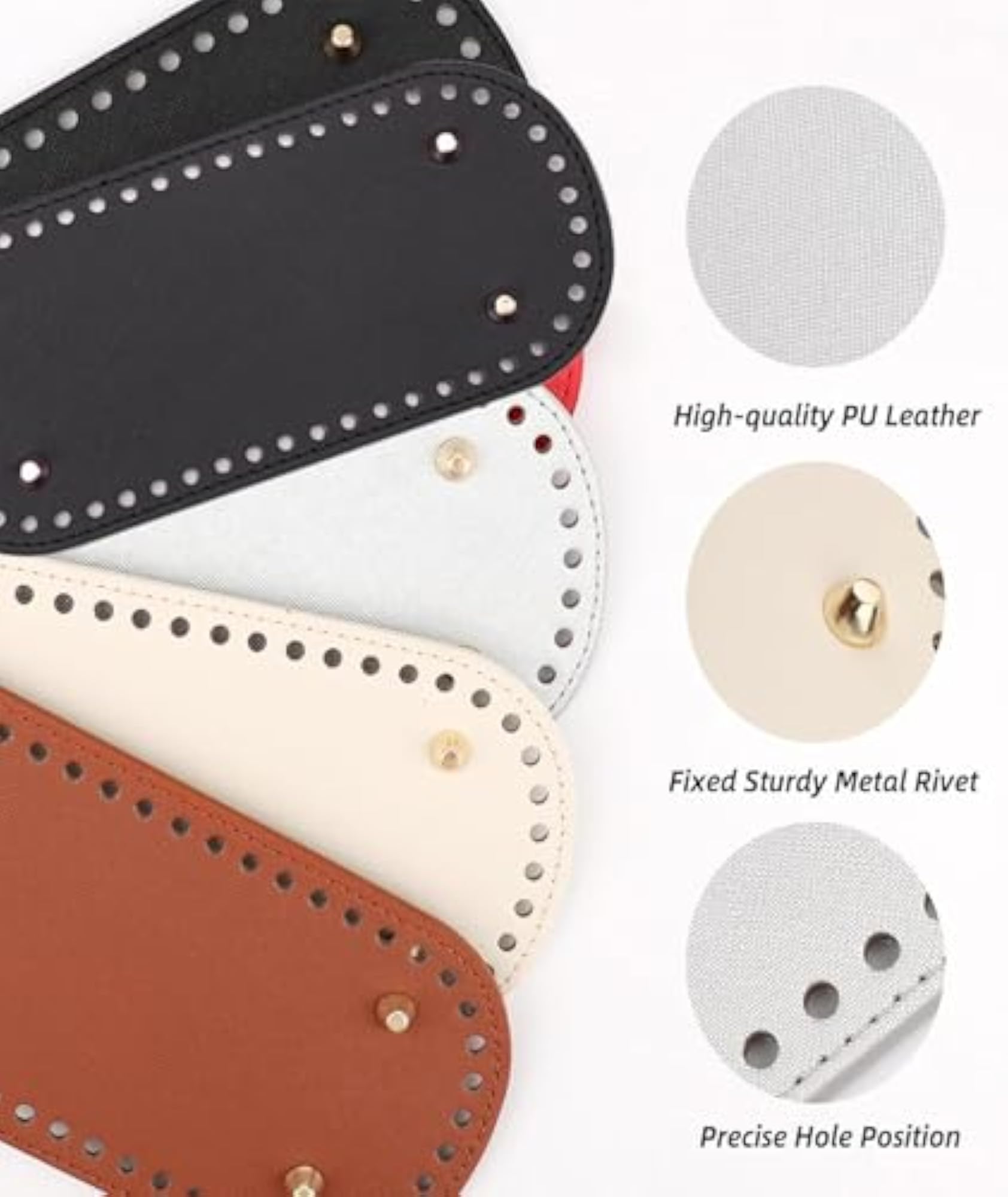 4PCS Handwoven Bag Base for Handbag Style Transformation