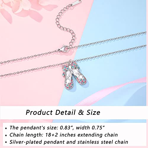Ballerina Necklace Gifts for Girls, Dance Recital Gifts for Girl Birthday Graduation Christmas Gifts, Jewelry for Girls4