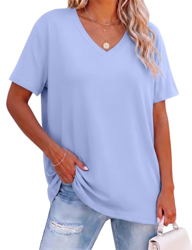 T-shirt femme oversize dissimulant les formes tout en restant frais en été