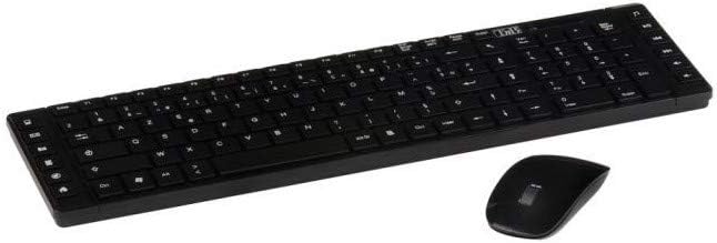 T'nB KBSCBK Streamline Kit including USB Wireless Keyboard with Wireless Mouse 1,000 dpi Black [French Keyboard Layout]
