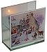 Produktbild Teelichthalter aus Glas, Schneemann-Design