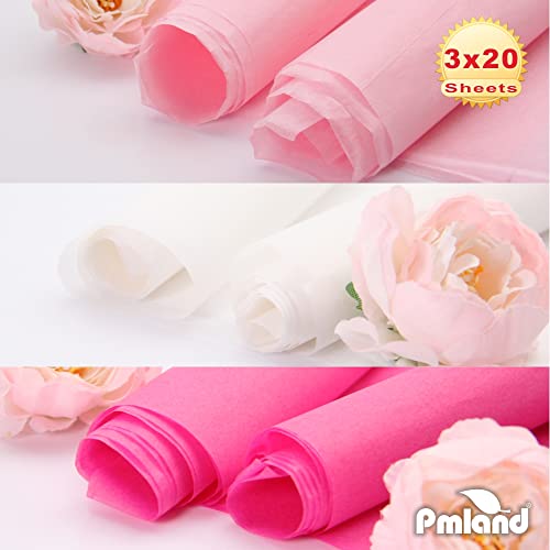 Gift Wrapping Tissue Paper Hot Pink/Baby Pink/White
