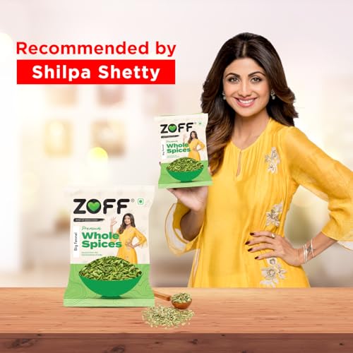 Image of ZOFF Big Fennel Whole- Saunf in Fresh 50gm - for Cooking, Digestion & Refreshing Beverages - Extra-Large, Aromatic, 100% Natural (Pack of 2)