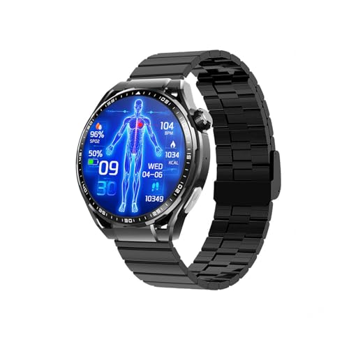 2025 Smartwatch Mujer - De 𝐆𝐥𝐮𝐜𝐨𝐬𝐚 En Sangre Monitor 1.55' Reloj Deportivo Hombre Podómetro Responder/Realizar Llamadas para Android Y iOS F2000518,Bamboo
