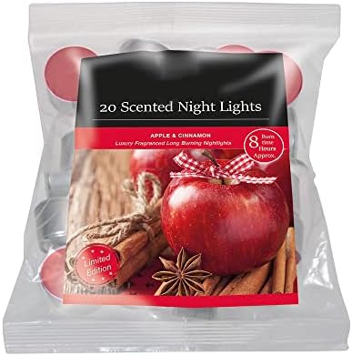 8 Hours Burning Tealights and Scented Candles Pack, with Long Lasting Burning Wax, Having Multiple Refreshing Scents, Making it a Beautiful Gift Pack and a Decorative Accessory (Mulled Wine)