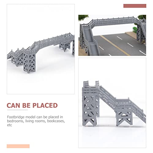 Ganazono Home Decor N Scale Buildings Railway Scenery Overhead Footbridge Plastic Footbridge Model Diy Sand Table Decor Photo Prop Construction Building N Scale Track Decoraciones Para Salas De Casa #TOP6