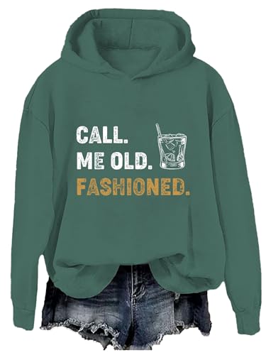 Czbic Call Me Old Fashioned Sweatshirt, Funny Whiskey Cocktail Hoodie, Vintage Old Fashioned Drink Top