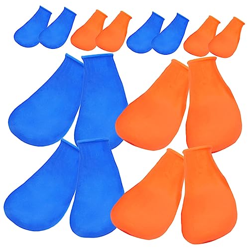 VANZACK 8 Piezas cubrezapatos Impermeable para Mascotas Botas para Perros pequeños Zapatos para Perros Zapatos de Lluvia para Perros Patucos para Perros pequeños Caucho