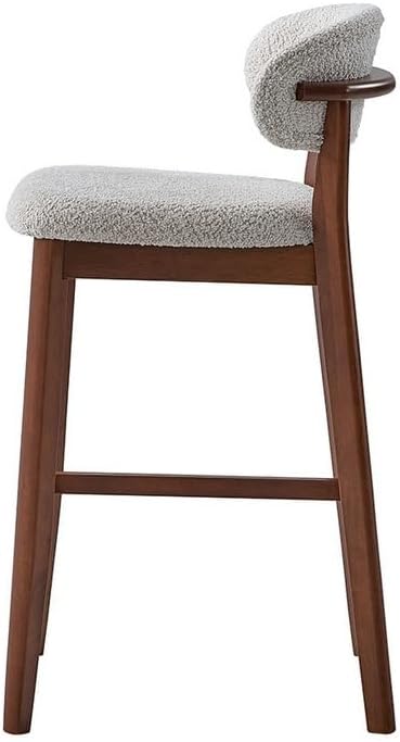 30" Bar Stools Set of 2, Upholstered Bar Height Stool, Cherry Color