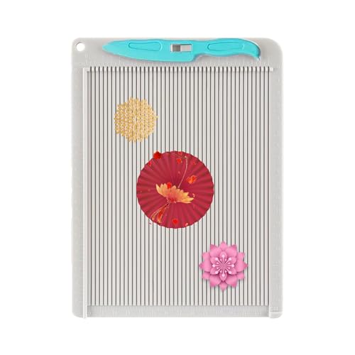 El Mejor Listado de Herramientas para manualidades con papel los 10 mejores. 47 Tabla de Puntuación Recortadora de Papel,Cortadora De Papel Y Tabla De Puntuación De Plástico Incluye Herramienta De Puntuación Desmontable,Para Hacer álbumes De...