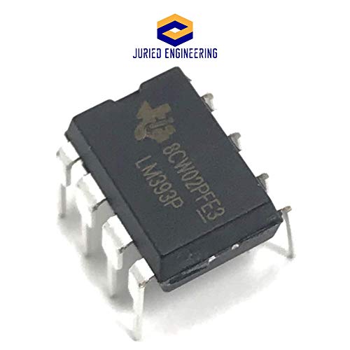 Juried Engineering Lm393P Lm393 Ic Dual Differential Comparator & 8-Pin Dip Sockets With Machined Contact Pins Breadboard-Friendly (Pack Of 5) #TOP3