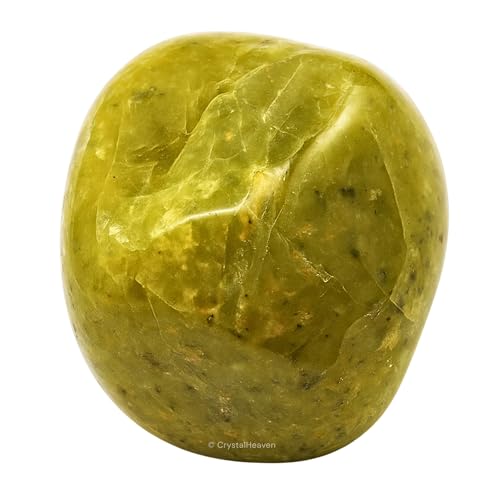Image of Green Opal Crystal Healing Tumbled Stone, Natural Polished Crystals for DIY Crafts, Manifestation, Meditation, Pooja Feng Shui and Reiki Healing (30 Grams)