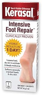 Kerasal Intensive Foot Repair, Skin Healing Ointment for Cracked Heels and Dry Feet, 1 Oz