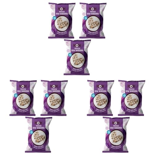 Image of MOM - Meal of the Moment, Premium Raw Makhana (Pack of 9), 100g - Phool Makhana | Lotus Seeds | Plain Foxnuts