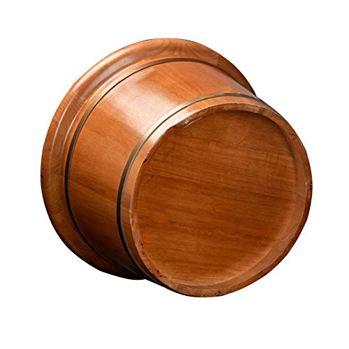 Spa de pies de madera con tapa, grande de 26 cm, Natural miniatura 2