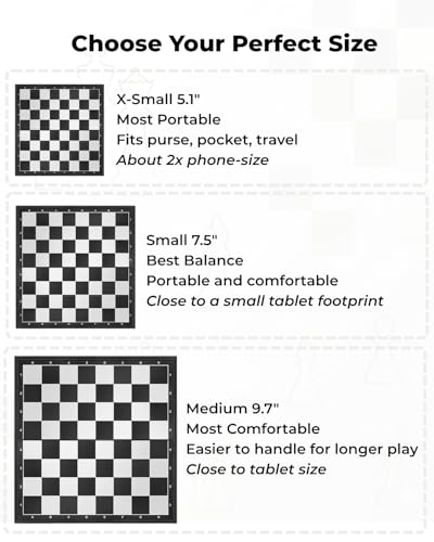 Mini set de ajedrez magnético portátil Vikutu 13 cm miniatura 6