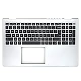 Jxjslp Replacement Upper Case Palmrest for Dell Inspiron 15 3510 3511 3515 3520 3521 3525 Series Laptop Top Cover Non-Backlit Keyboard 0HM1XV HM1XV