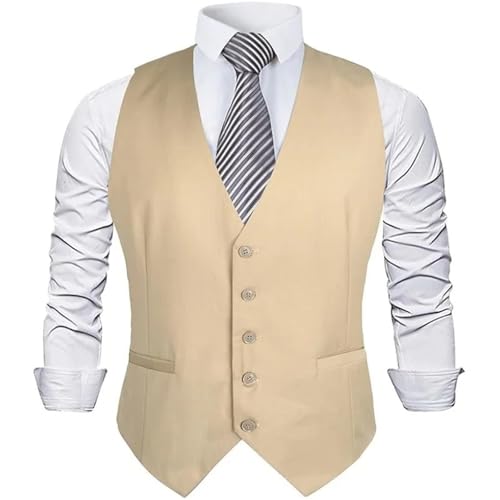 Men's Regular Fit Tuxedo Wrinkle-Resistant Waistcoat – Business & Wedding Vest4