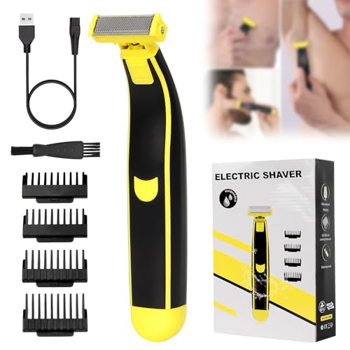 Full Body Washed Wet and Dry Shaver for Men, New Upgraded Electric Razor for Men, Dry Wet Waterproof Mens Rotary Facial Shaver, Body Groomer Shaver, Men's Electric Shaver for Family Friends Gifts