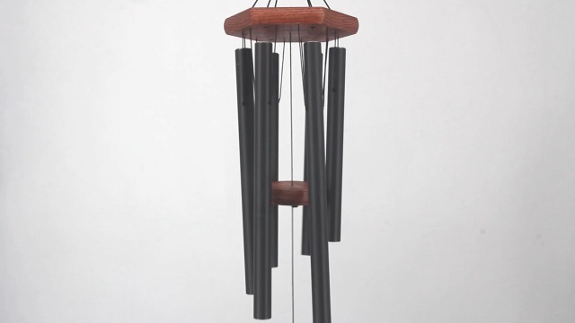 Wind Chimes 30 Inches Deep Tone Memorial Wind Chimes with Hook for Mother's Day/Housewarming/Christmas, Patio, Garden, Yard, Home Decor, Black