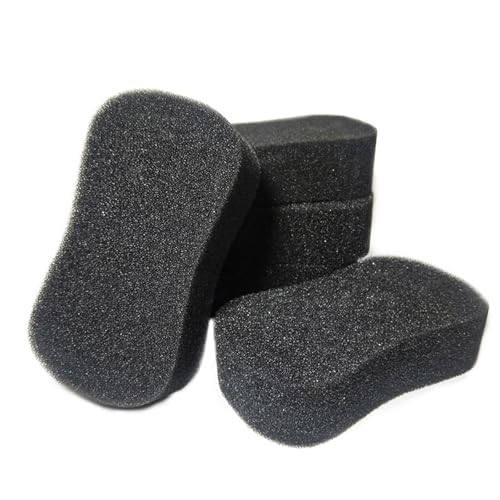 Image of 6 Pieces Hair Cutting Hair Cleaning Sponge Hair Brush Salon Cleaning Sponge Portable Hair Sponge Hair Salon Cleaning Sponge Brush for Cleaning Hair Cutting, Black