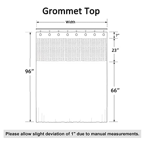 Image of Cniuyhi 5ft Wide x 8ft Tall Hospital Curtain Inherent Flame Retardant Medical Privacy, Room Divider Medical Curtains with Grommet for Hospital, School Nursery, Lab,Clinic (1 Panel, Beige, 5x8ft)