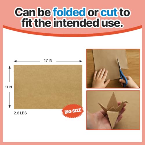 Image of T TORTO9 Kraft Bird Cage Liners 11 x 17 Inch, 120 Sheets, Absorbent Paper Tray Liners for Large Bird Cages, Pre-Cut Disposable Cage Bottom Liners