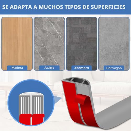 Pasacables de pvc para evitar tropezones con cables sueltos en el suelo 4
