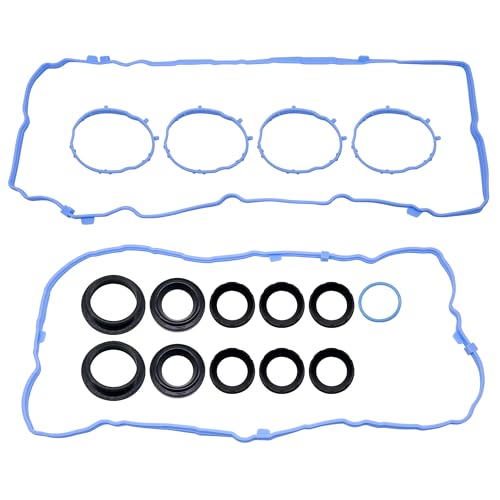 Image of HiSport Engine Valve Cover Gasket Set - Compatible with Chrysler Pacifica Voyager Dodge Durango Jeep Grand Cherokee Wrangler Ram 1500 ProMaster 1500 /2500 / 3500 3.6L 2016-2022 - Replace VS50919