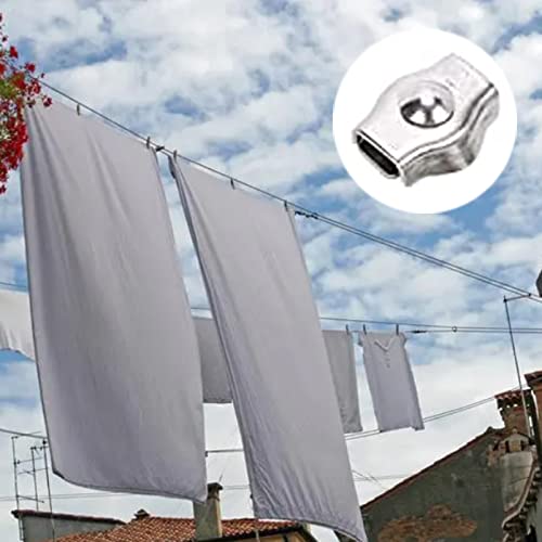 20 Pezzi Fermaglio per Fune Metallica, Clip M2