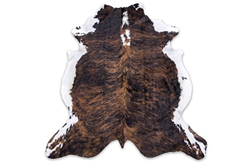 Rodeo Brown Brindle Cowhide Rug (5X7) #TOP28