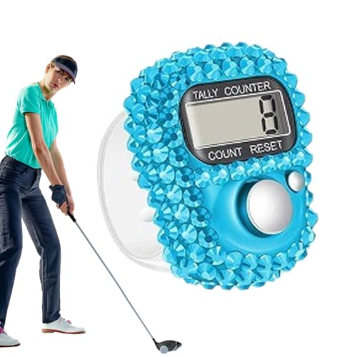 Contador De Vueltas - Contador De Clicker Manual Contador Digital De Conteo De Dedos, Contador De Cuentas Electrónico Digital LCD, Contador De Vueltas Portátil para, Golf, Pesca, Tejer, Personas,