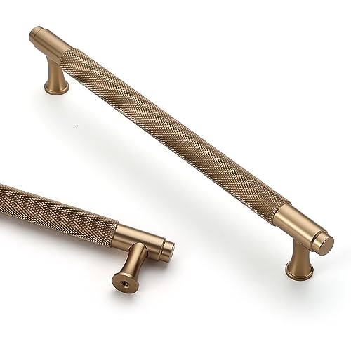Asidrama 10 Pack 7.5 Inch(192mm) Champagne Bronze Kitchen Cabinet Handles, Cabinet Pulls Kitchen Cabinet Hardware for Cupboard Drawer Pulls