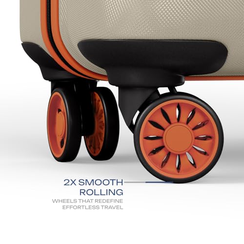 Image of Safari Astra Neo 8 Wheels Set of 3 Trolley Bags, Hard Case Polycarbonate, 360 Degree Wheeling Carry on & Check-in Luggage for Men & Women, Suitcase for Travel, Trolley Bags for Travel, Champagne