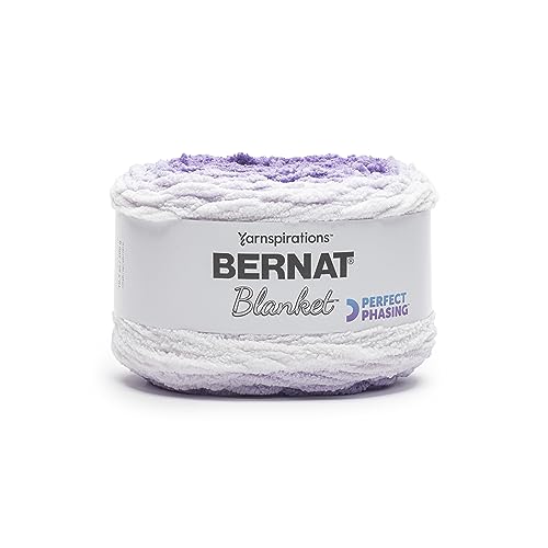 Image of Bernat Blanket Perfect Phasing Dark Orchid Cake Yarn - 2 Pack of 10.56oz /299.37g - 100% Polyester - #6 Super Bulky - 220 Yards for Knitting, Crocheting, Crafts & Amigurumi