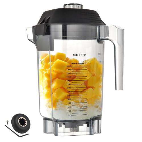 Blender Pitcher 48oz Compatible with vitamix Quiet One VM0145, Advance 36019 15978 16016, VM0100A Commercial Smoothie Cup, BPA-Free Durable Jar