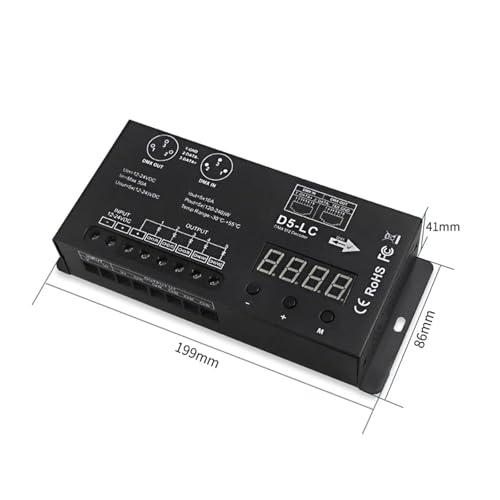 Driver variateur LED 5CH 10A Max 1200W pour éclairage architectural
