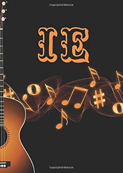 Create Your Own Guitar Sheet Music Book : With Initials IE, Size 8. 27 X 11. 69 Inches (21. 01 X 29. 69 Cm, DIN A4) [?JLPortelaP]