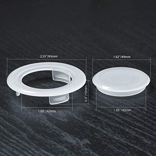 image for Bememo 2 Inch Patio Table Umbrella Hole Ring and Cap Set, Standard Siz
