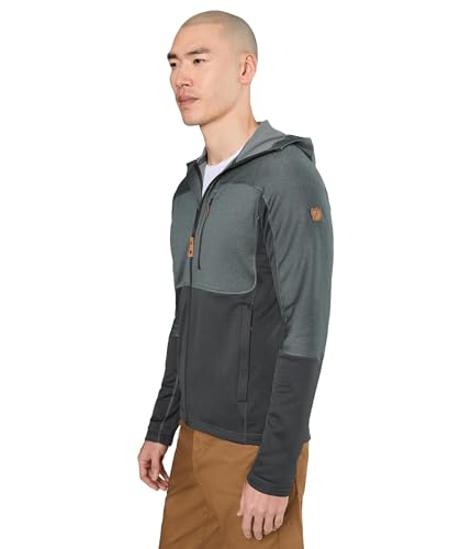 Image of Fjallraven Abisko Men's Trail Full Zip Hooded Fleece - Breathable, Comfortable, Lightweight Fleece Warmth - Hiking, Trekking