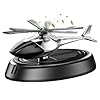 Solar Car Air Freshener - Solar Rotating Car Air Freshener Helicopter | Luxury Alloy Car Fragrance Diffuser Aromatherapy Ornaments for Car Dashboard #5