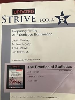 Paperback UPDATED Version of Strive for a 5: Preparing for the AP® Statistics Exam Book
