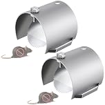 Sinmoe Rats & Mice Prevention for Drains, Heavy Duty 304 Steel Rat Blocker for Sewers with Non Return Valve, Fit Drain Rat Drain Guard(95-110mm, 4'') for Outdoor, Sewers, Basement(2 Pack)
