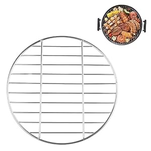 HECHKJ Grillrost Edelstahl Rund, Durchmesser 30 cm Grillgitter Rund