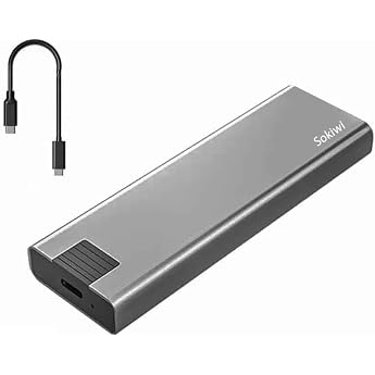 M.2 SSD NVME Case, Tool-Free NVMe/PICE Support USB 3.1 Gen2 up to 10Gbps External Case Support 4TB Capacity UASP Support 2242/2260/2280 SSD M.2 SATA/NGFF 1 piece