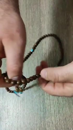 Bracciale Uomo Donna In Legno 8mm Con Charm Budda E Perline – Portafortuna Tibetano Mala Elastico