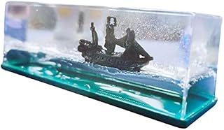 leryveo Cruise Ship Model | Unsinkable Cruise Ship Iceberg Model | Novelty Fluid Drift Bottle Floating Ship Desk Toy for Ocean Themed Party Supplies Decor