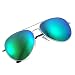 Produktbild Yveser Polarisierte Sonnenbrille Pilotenbrille für Männer und Frauen Yv3025 (Grüne Linse/Silber Rahmen)